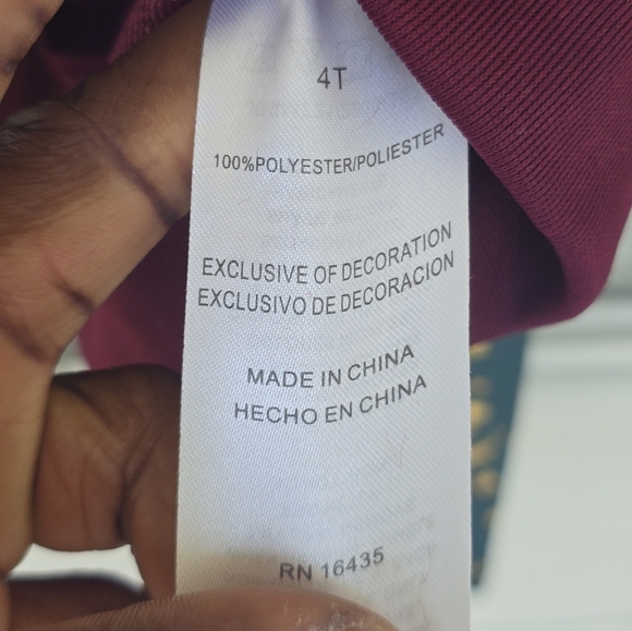 Tahari 2 Piece Set Outfit Sweater & Pants Girls 4T Green Red New - Picture 12 of 15